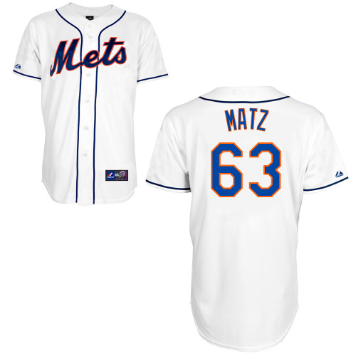 Steven Matz #63 mlb Jersey-New York Mets Women's Authentic Alternate 2 White Cool Base Baseball Jersey